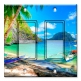 Printed Decora 2 Gang Rocker Style Switch with matching Wall Plate - Catamarans on the Beach