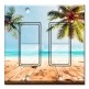 Printed Decora 2 Gang Rocker Style Switch with matching Wall Plate - Beach View from the Walkway
