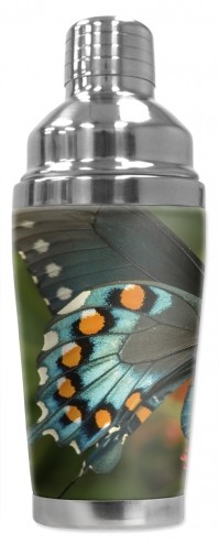 Blue, Black & Orange Butterfly - #2857