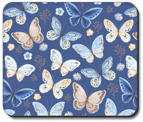 Blue and Tan Butterfly Toss - #2860