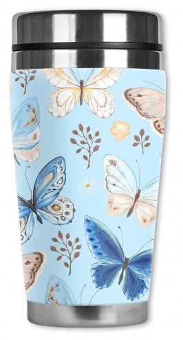 Blue & Tan Butterfly Toss - #2860