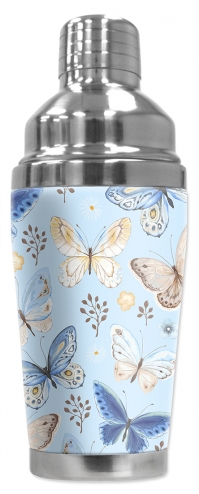 Blue & Tan Butterfly Toss - #2860