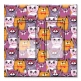 Printed Decora 2 Gang Rocker Style Switch with matching Wall Plate - Pink, Purple and Orange Cats