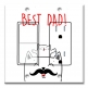 Printed 2 Gang Decora Switch - Outlet Combo with matching Wall Plate - Best Dad - Cat and Kitten