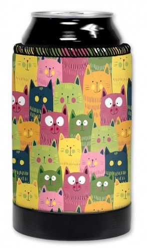 Green, Pink & Orange Cat Toss - #2877