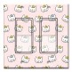 Printed Decora 2 Gang Rocker Style Switch with matching Wall Plate - Princess Cat Toss