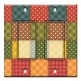Printed Decora 2 Gang Rocker Style Switch with matching Wall Plate - Colorful Fabric Squares