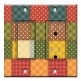 Printed 2 Gang Decora Switch - Outlet Combo with matching Wall Plate - Colorful Fabric Squares