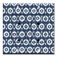 Printed 2 Gang Decora Duplex Receptacle Outlet with matching Wall Plate - Blue and White Circles