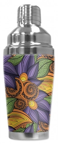 Orange & Purple Floral Toss - #2902