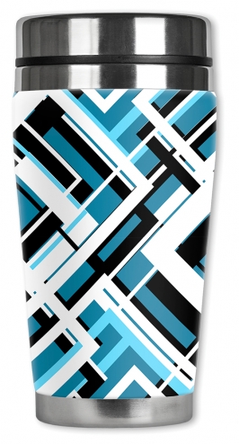 Blue, Black, & White Triangles - #2905