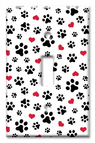 Dog Paws and Hearts Toss - #2917