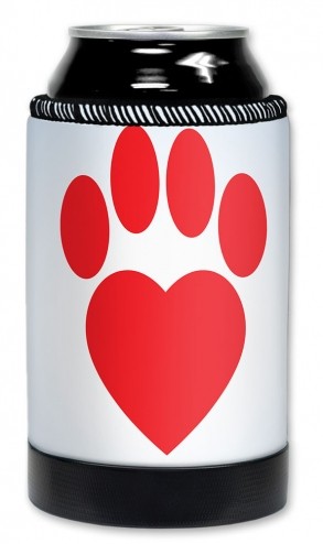 Red Dog Paw Heart - #2918