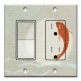 Printed 2 Gang Decora Switch - Outlet Combo with matching Wall Plate - Koi and the Sun