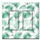 Printed Decora 2 Gang Rocker Style Switch with matching Wall Plate - Palm Fronds