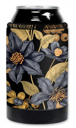 Black & Gold Flowers - #2934