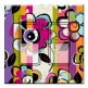 Printed Decora 2 Gang Rocker Style Switch with matching Wall Plate - Floral Color Line Art