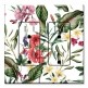 Printed 2 Gang Decora Duplex Receptacle Outlet with matching Wall Plate - Red and White Flowers II