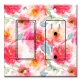 Printed 2 Gang Decora Switch - Outlet Combo with matching Wall Plate - Pink Rose Watercolors
