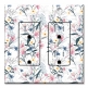 Printed 2 Gang Decora Duplex Receptacle Outlet with matching Wall Plate - Pink Flower Toss