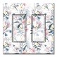 Printed Decora 2 Gang Rocker Style Switch with matching Wall Plate - Pink Flower Toss
