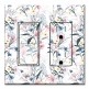 Printed 2 Gang Decora Switch - Outlet Combo with matching Wall Plate - Pink Flower Toss