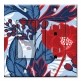 Printed 2 Gang Decora Switch - Outlet Combo with matching Wall Plate - Red and Blue Flowers