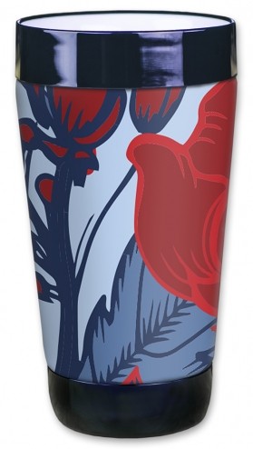 Red & Blue Flowers - #2968