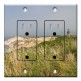 Printed 2 Gang Decora Duplex Receptacle Outlet with matching Wall Plate - Lighthouse Near a Cliff