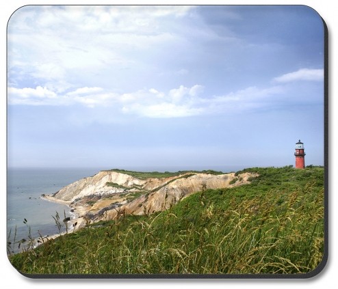 Red Lighthouse in the Grass - #2990