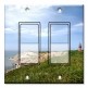 Printed Decora 2 Gang Rocker Style Switch with matching Wall Plate - Red Lighthouse in The Grass
