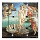 Printed 2 Gang Decora Duplex Receptacle Outlet with matching Wall Plate - Botticelli: Venus