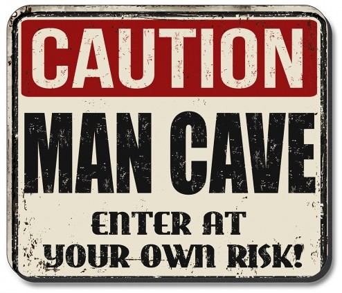 Caution Man Cave - #3006