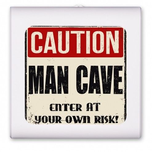 Caution Man Cave - #3006