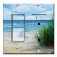 Printed 2 Gang Decora Switch - Outlet Combo with matching Wall Plate - Lovers on the Beach