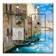 Printed 2 Gang Decora Switch - Outlet Combo with matching Wall Plate - Italian River