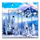 Printed 2 Gang Decora Duplex Receptacle Outlet with matching Wall Plate - Snowy Mountain Side