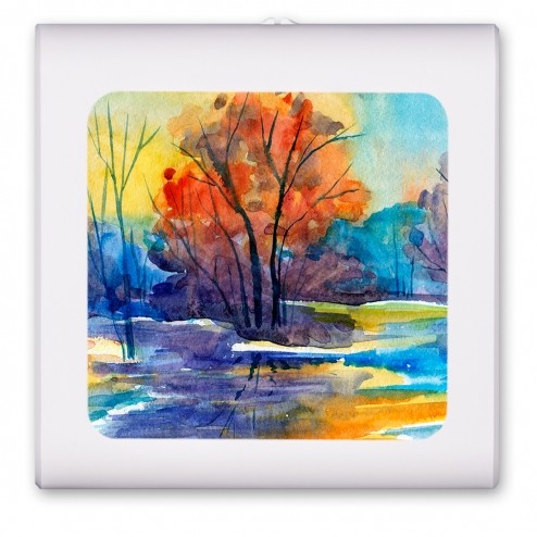 River Watercolor Painting - #3030