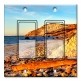 Printed Decora 2 Gang Rocker Style Switch with matching Wall Plate - Pebbles on the Beach