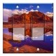 Printed Decora 2 Gang Rocker Style Switch with matching Wall Plate - Desert Mountain Reflection