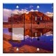 Printed 2 Gang Decora Switch - Outlet Combo with matching Wall Plate - Desert Mountain Reflection