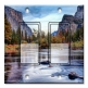 Printed Decora 2 Gang Rocker Style Switch with matching Wall Plate - River Between Mountains