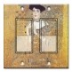 Printed Decora 2 Gang Rocker Style Switch with matching Wall Plate - Klimt: Adele Bloch