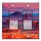 Printed Decora 2 Gang Rocker Style Switch with matching Wall Plate - Above the Desert at Dawn