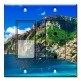 Printed 2 Gang Decora Switch - Outlet Combo with matching Wall Plate - Greek Seaside Village