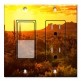 Printed 2 Gang Decora Switch - Outlet Combo with matching Wall Plate - Desert at Dawn