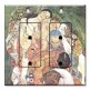 Printed 2 Gang Decora Duplex Receptacle Outlet with matching Wall Plate - Klimt: Death and Life