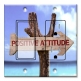 Printed 2 Gang Decora Switch - Outlet Combo with matching Wall Plate - Positive Attitude