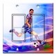 Printed Decora 2 Gang Rocker Style Switch with matching Wall Plate - Colorful Soccer Player