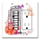 Printed 2 Gang Decora Duplex Receptacle Outlet with matching Wall Plate - In Love with London
